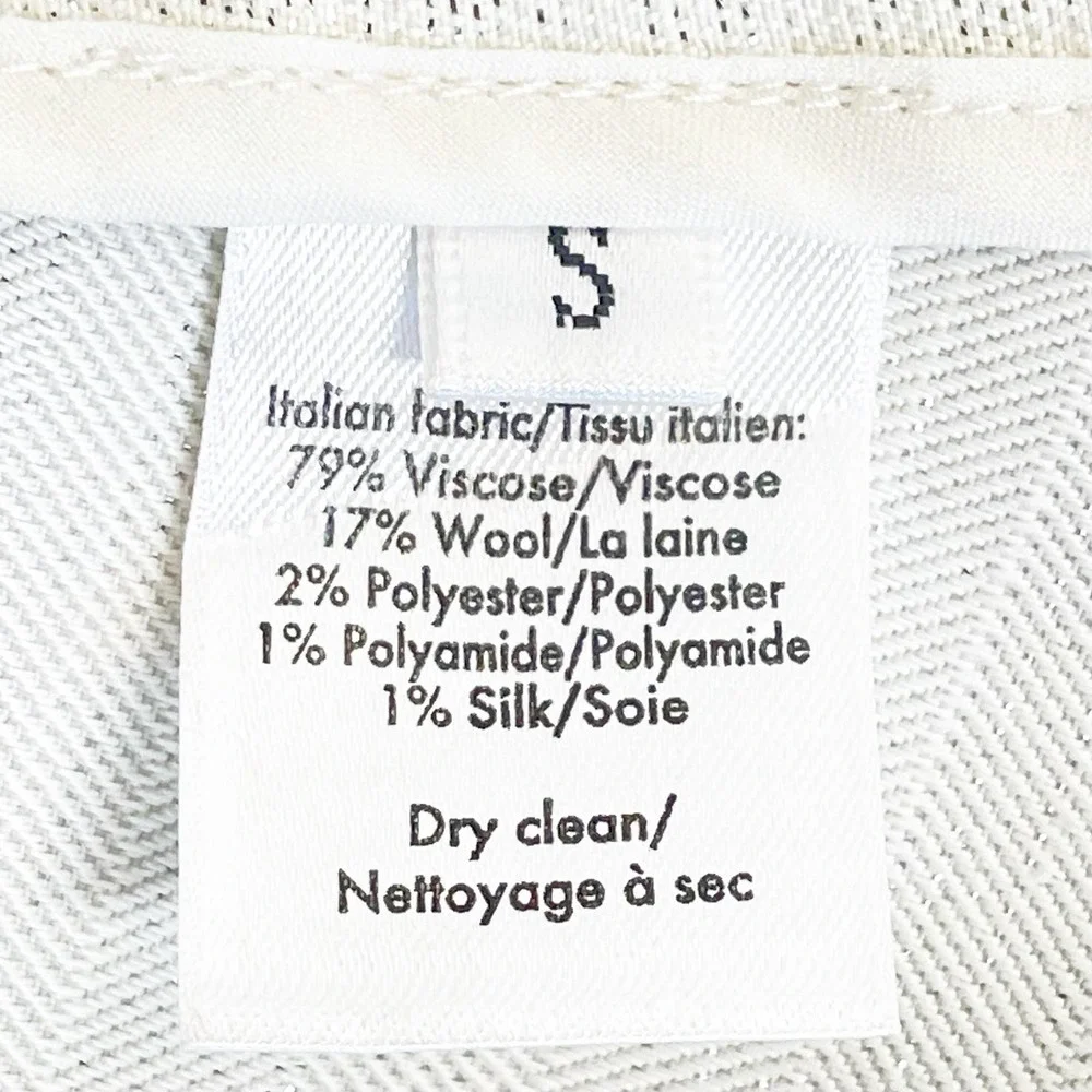 Co White & Silver Oversized Collar Sleeveless Blouse Small - Picture 4 of 6